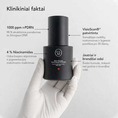 IŠANKSTINIS UŽSAKYMAS: Skin Boost Technique R-PDRN veido ir kaklo odos eliksyras 30ml