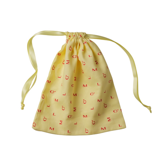 Yellow fabric gift bag (mini) 17X23
